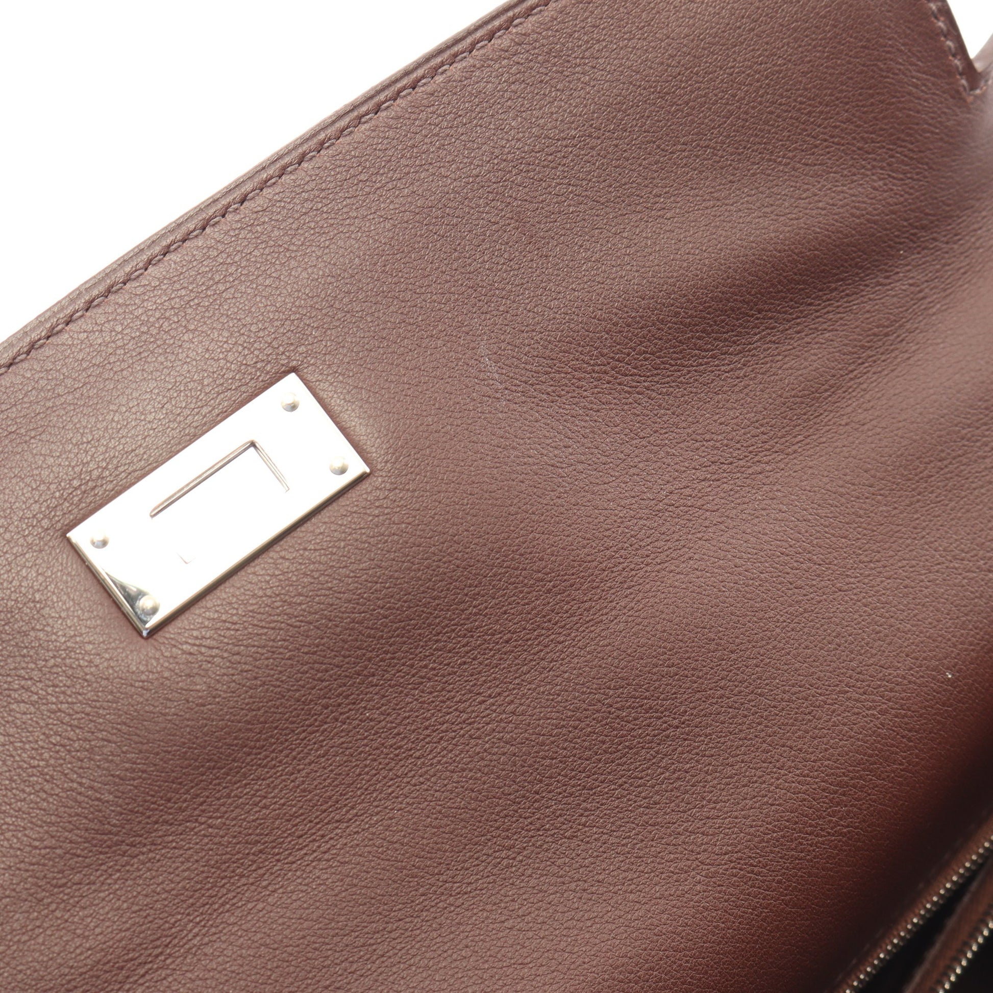 ケリー32 ハバナ 内縫い 2WAY ハンドバッグ ヴォースイフト ボルドー シルバー金具 □J刻印 エルメス バッグ HERMES