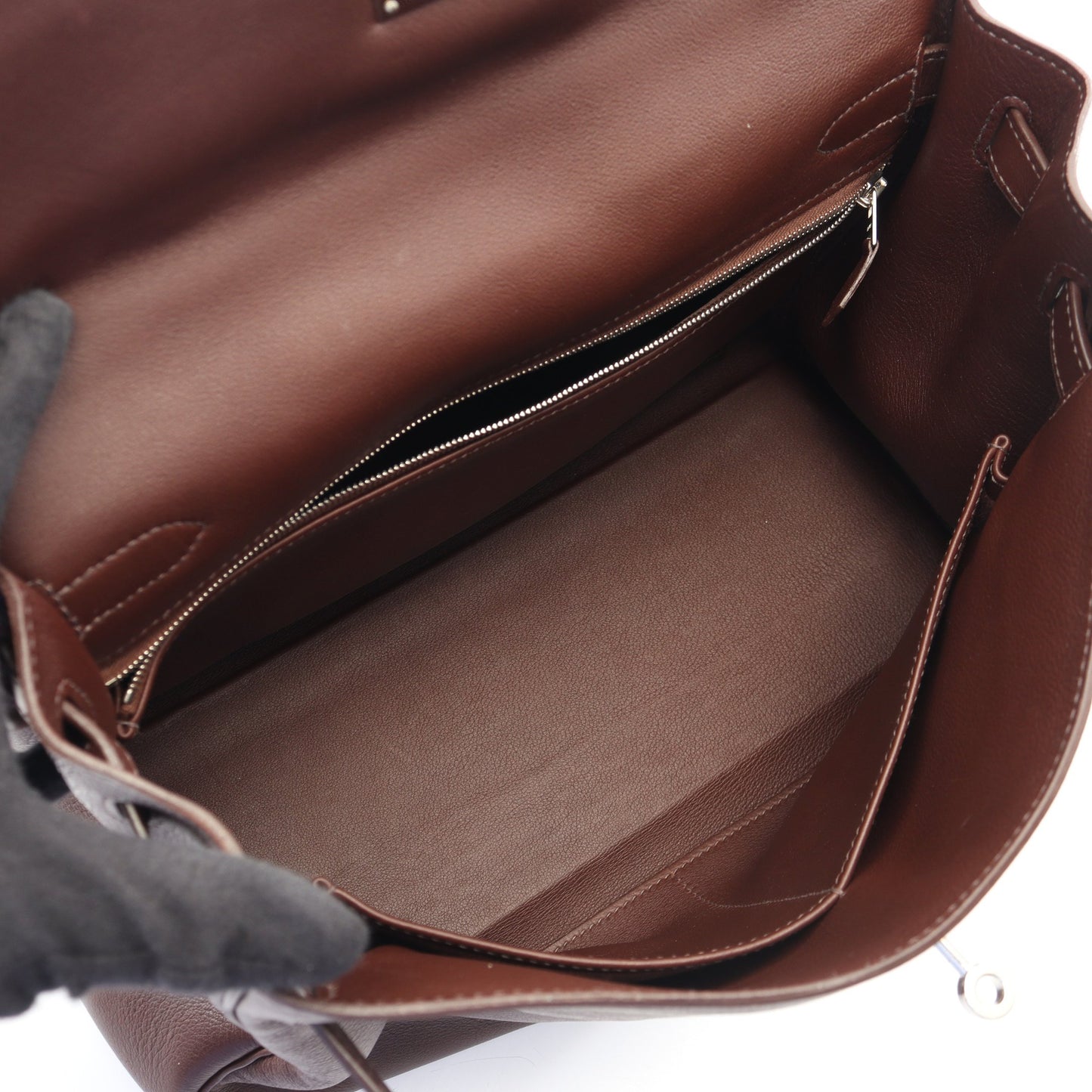 ケリー32 ハバナ 内縫い 2WAY ハンドバッグ ヴォースイフト ボルドー シルバー金具 □J刻印 エルメス バッグ HERMES