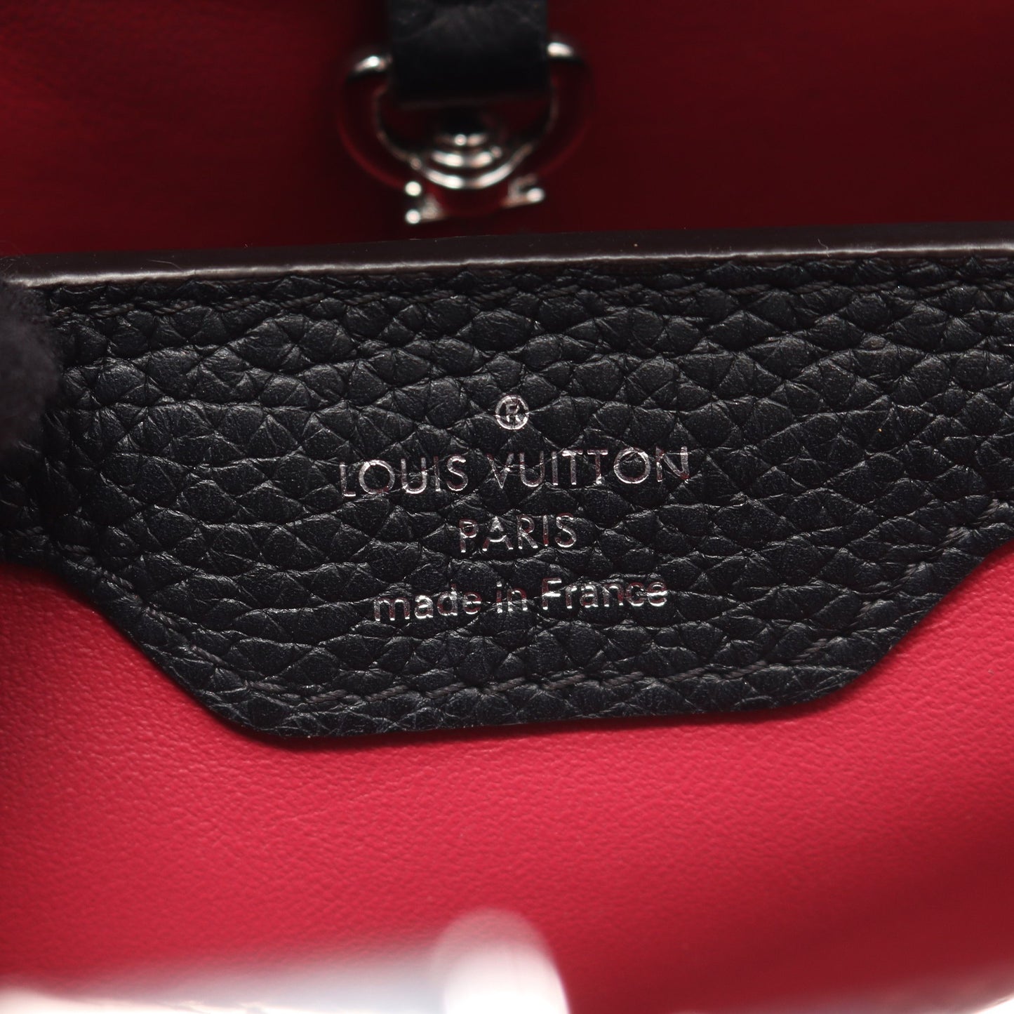 カプシーヌBB ノワール 2WAY ハンドバッグ レザー パイソン ブラック ルイヴィトン バッグ LOUIS VUITTON