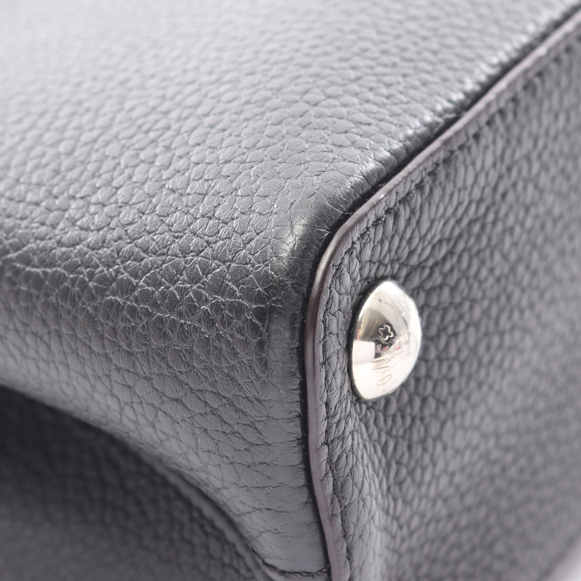 カプシーヌBB ノワール 2WAY ハンドバッグ レザー パイソン ブラック ルイヴィトン バッグ LOUIS VUITTON