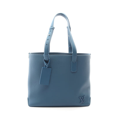 ファストライン LVアエログラム ブルーアトランティック ショルダーバッグ トートバッグ レザー ブルー ルイヴィトン バッグ LOUIS VUITTON