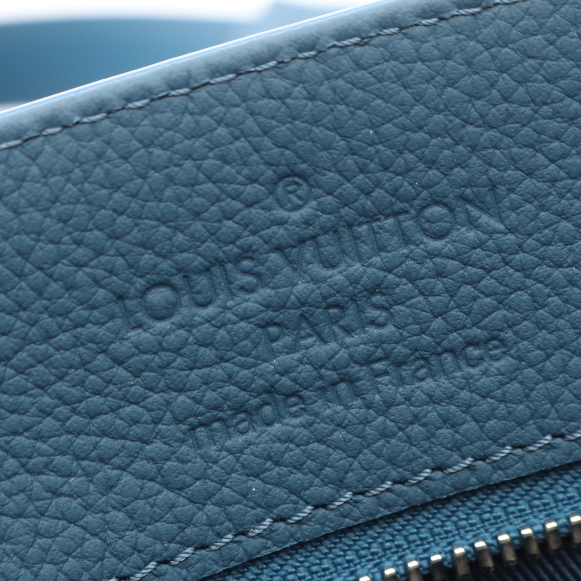 ファストライン LVアエログラム ブルーアトランティック ショルダーバッグ トートバッグ レザー ブルー ルイヴィトン バッグ LOUIS VUITTON