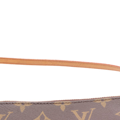 ポシェットアクセソワール モノグラム ハンドバッグ PVC レザー ブラウン ルイヴィトン バッグ LOUIS VUITTON