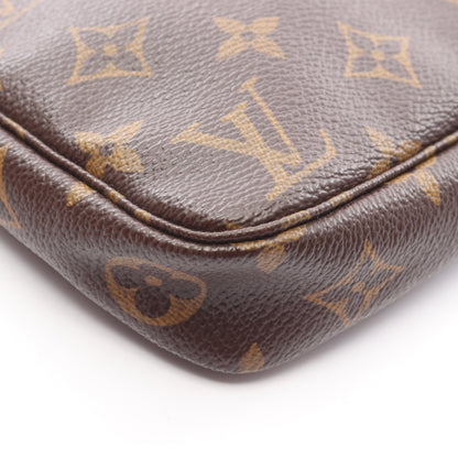 ポシェットアクセソワール モノグラム ハンドバッグ PVC レザー ブラウン ルイヴィトン バッグ LOUIS VUITTON