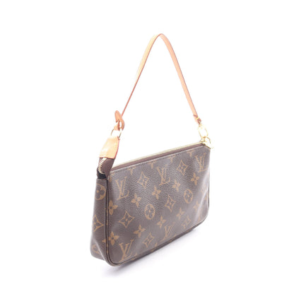 ポシェットアクセソワール モノグラム ハンドバッグ PVC レザー ブラウン ルイヴィトン バッグ LOUIS VUITTON