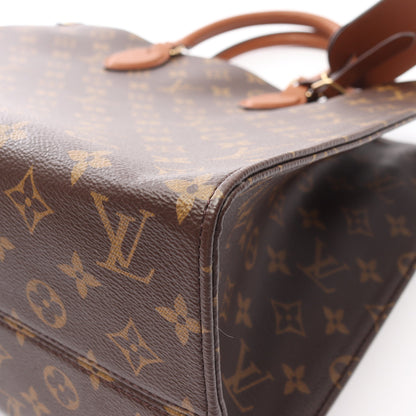 オンザゴー オーガナイザー モノグラム 2WAY ハンドバッグ トートバッグ PVC レザー ブラウン ルイヴィトン バッグ LOUIS VUITTON