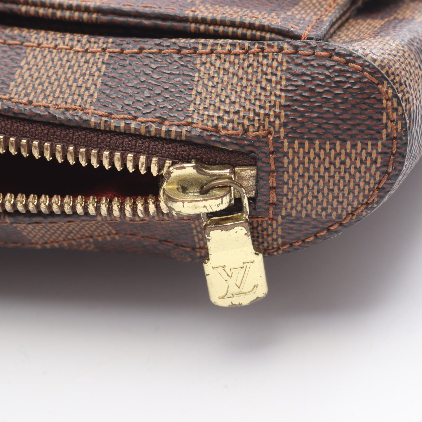 ジェロニモス ダミエエベヌ ボディバッグ PVC ブラウン ルイヴィトン バッグ LOUIS VUITTON