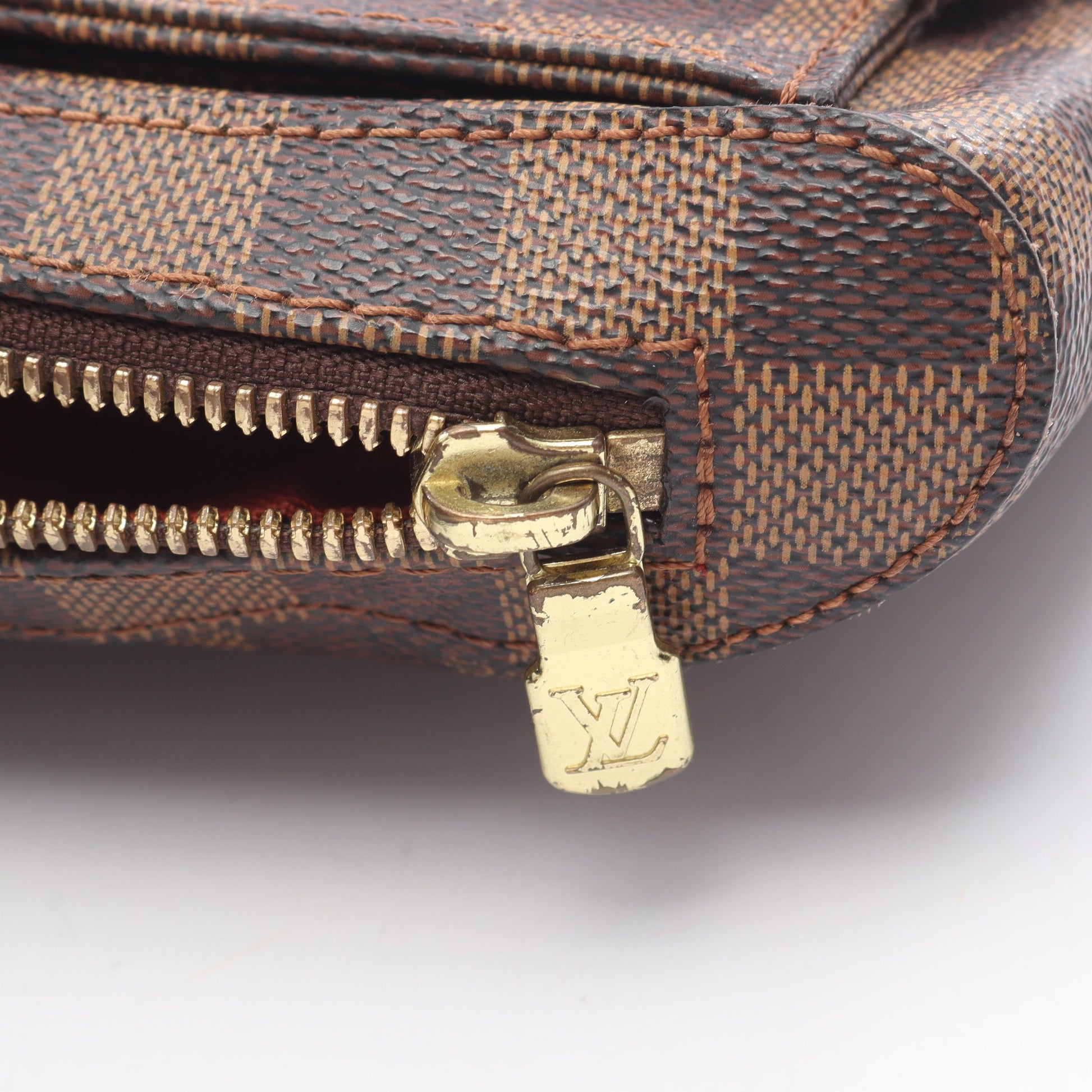 ジェロニモス ダミエエベヌ ボディバッグ PVC ブラウン ルイヴィトン バッグ LOUIS VUITTON