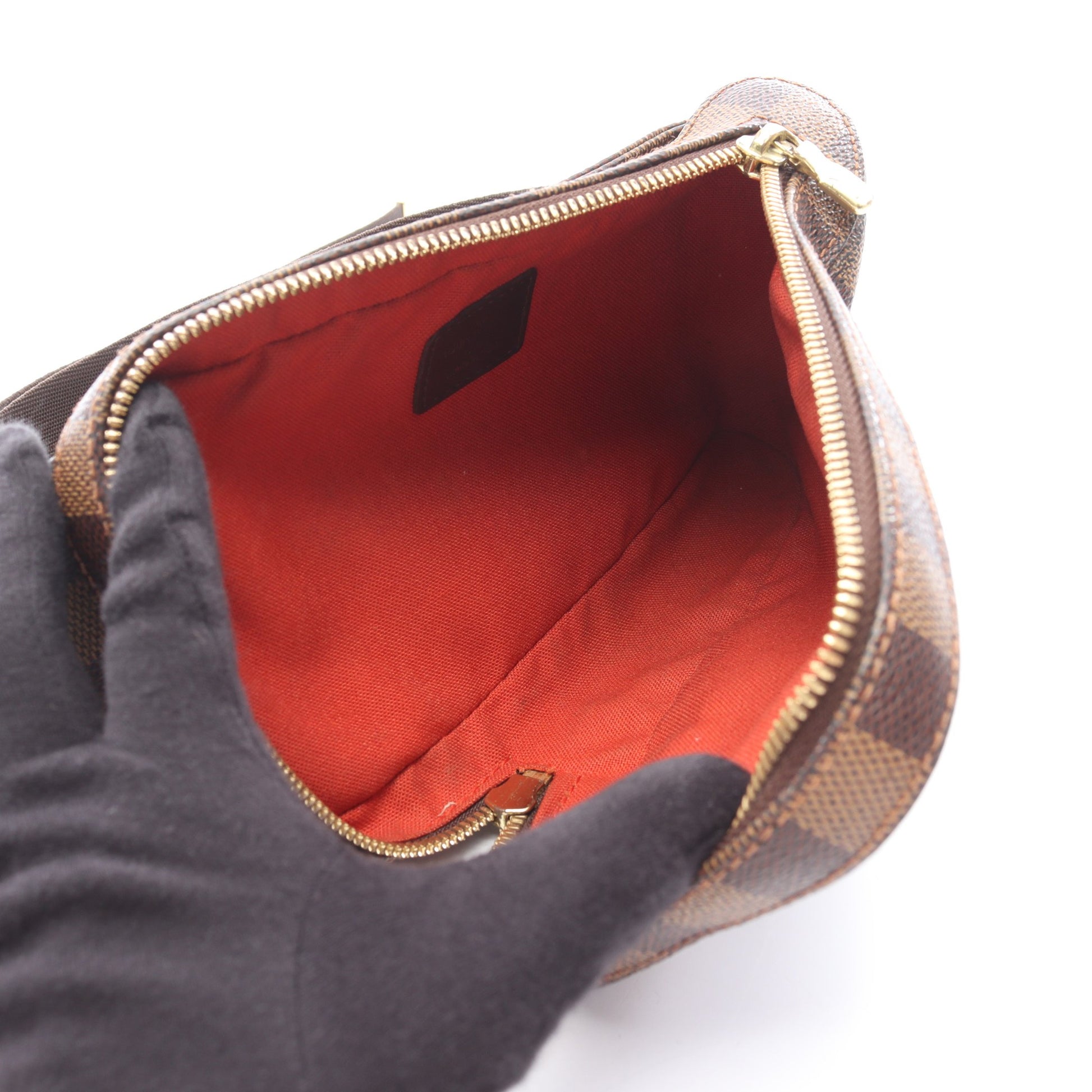 ジェロニモス ダミエエベヌ ボディバッグ PVC ブラウン ルイヴィトン バッグ LOUIS VUITTON