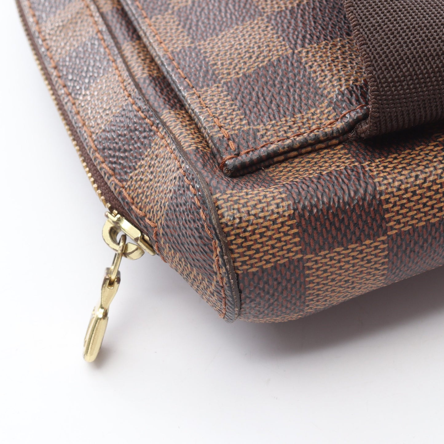 ジェロニモス ダミエエベヌ ボディバッグ PVC ブラウン ルイヴィトン バッグ LOUIS VUITTON
