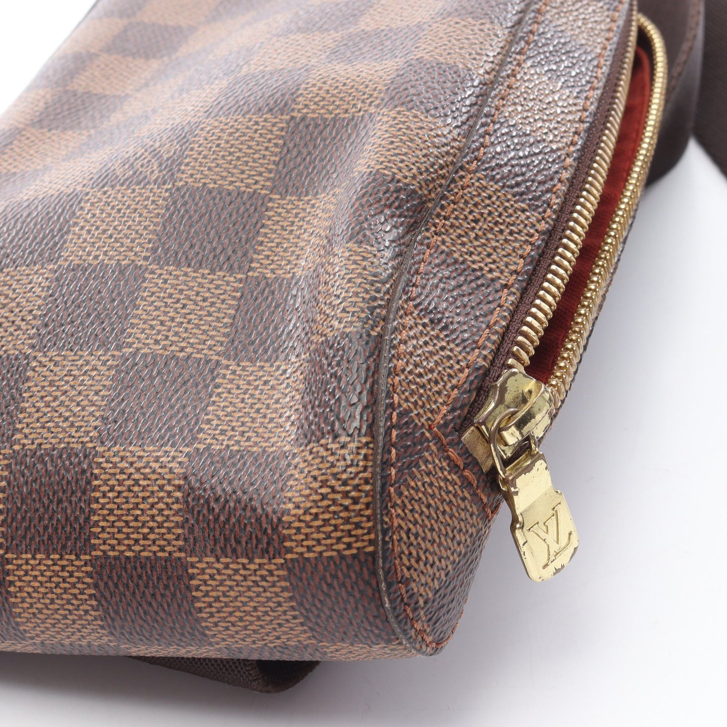 ジェロニモス ダミエエベヌ ボディバッグ PVC ブラウン ルイヴィトン バッグ LOUIS VUITTON