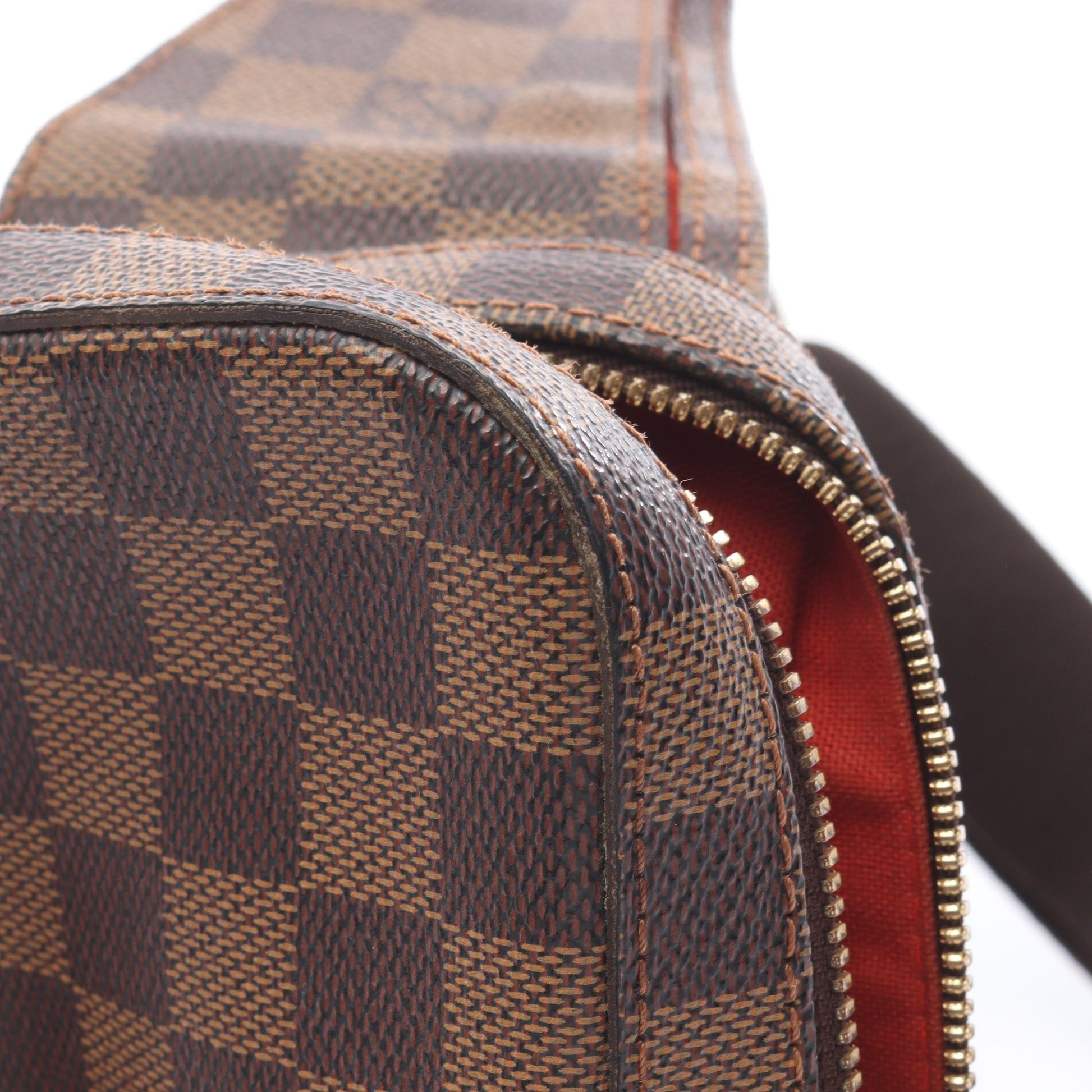ジェロニモス ダミエエベヌ ボディバッグ PVC ブラウン ルイヴィトン バッグ LOUIS VUITTON