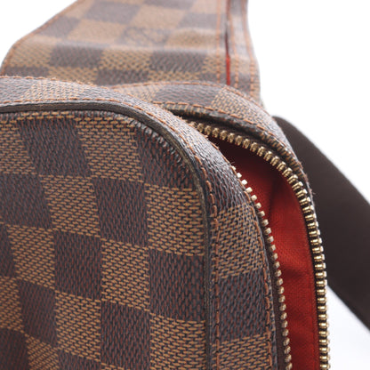 ジェロニモス ダミエエベヌ ボディバッグ PVC ブラウン ルイヴィトン バッグ LOUIS VUITTON