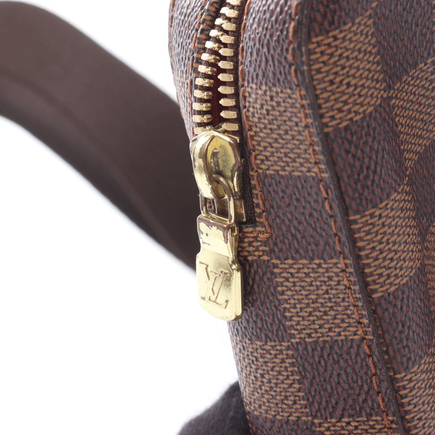 ジェロニモス ダミエエベヌ ボディバッグ PVC ブラウン ルイヴィトン バッグ LOUIS VUITTON