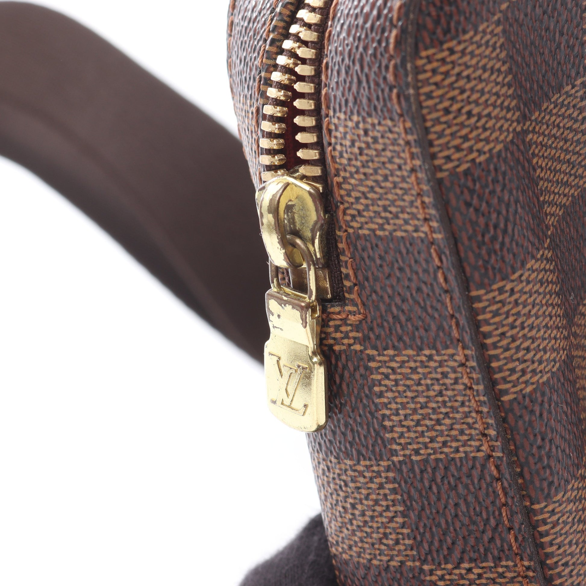ジェロニモス ダミエエベヌ ボディバッグ PVC ブラウン ルイヴィトン バッグ LOUIS VUITTON