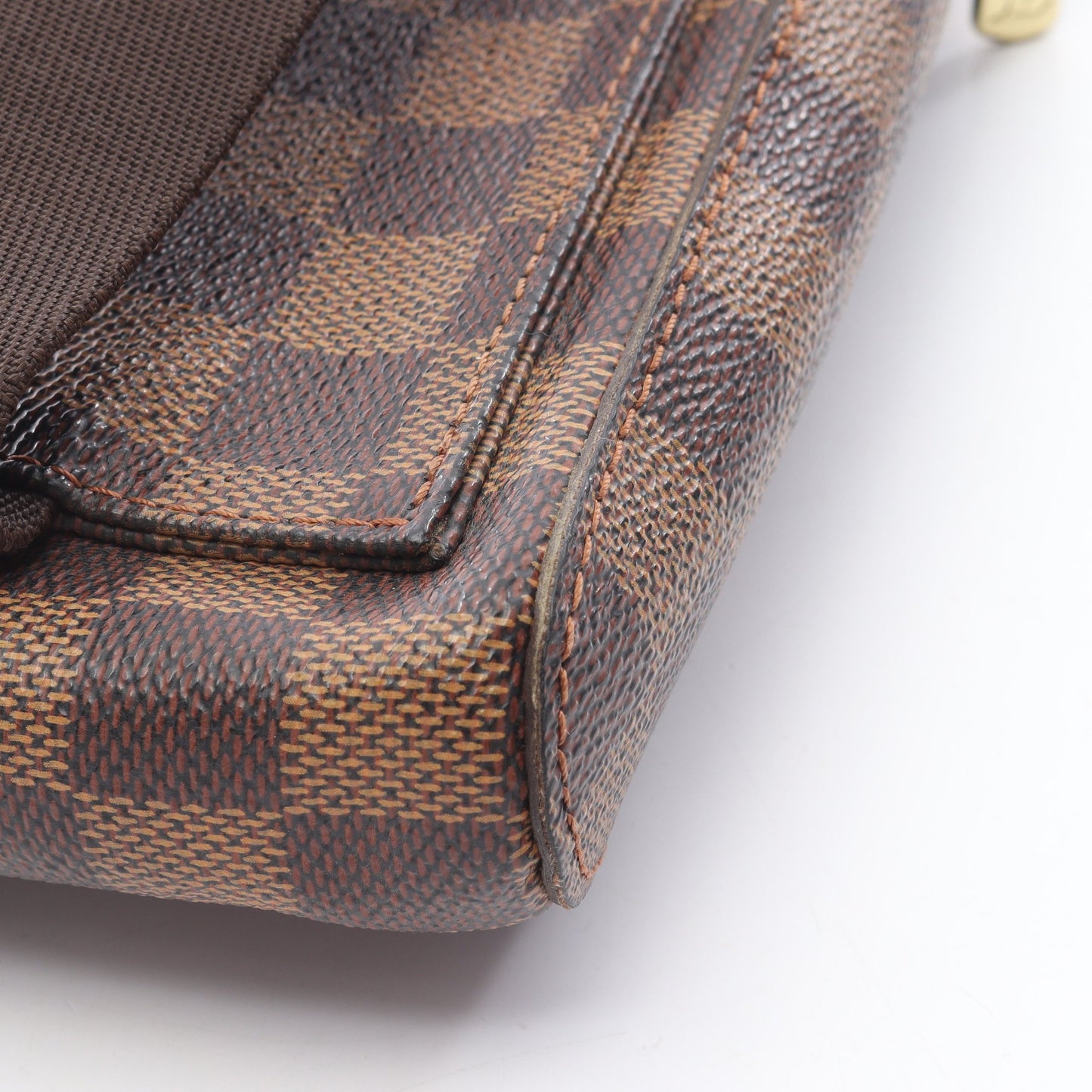 ジェロニモス ダミエエベヌ ボディバッグ PVC ブラウン ルイヴィトン バッグ LOUIS VUITTON