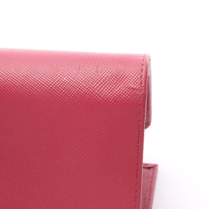 SAFFIANO 二つ折り財布 サフィアーノレザー ピンクパープル プラダ 財布・小物 PRADA