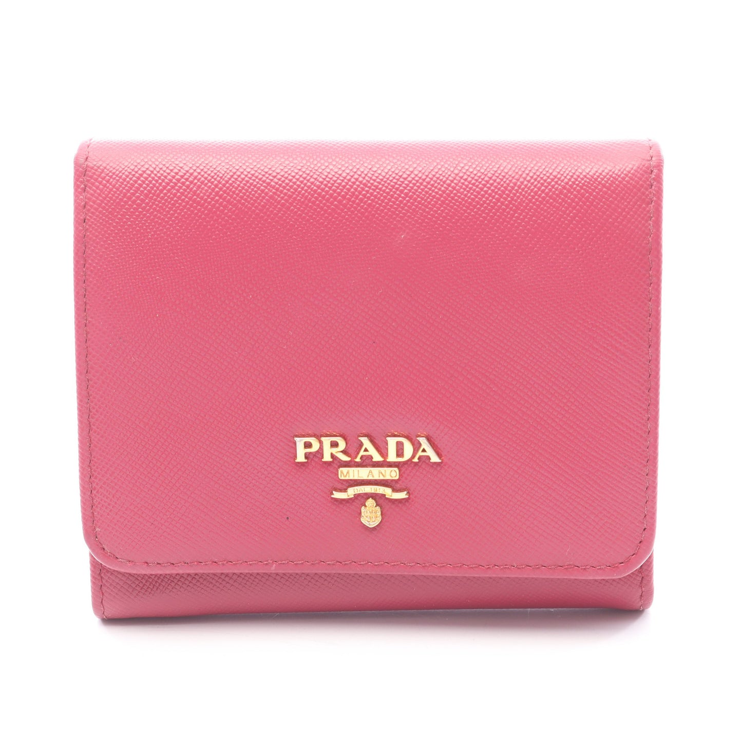 SAFFIANO 二つ折り財布 サフィアーノレザー ピンクパープル プラダ 財布・小物 PRADA