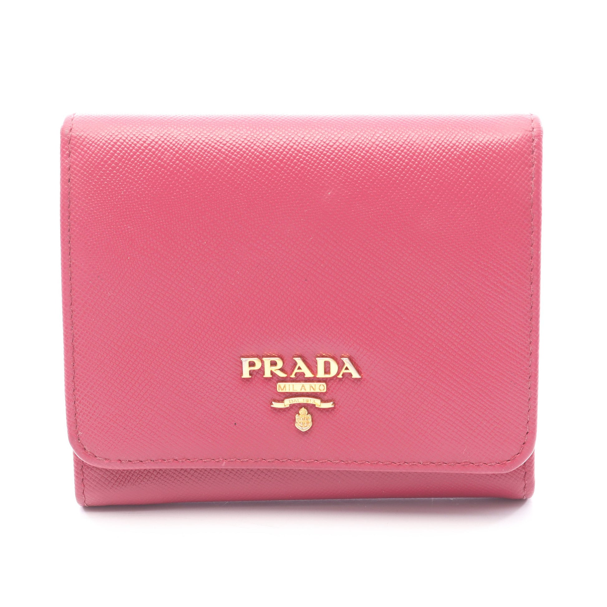 SAFFIANO 二つ折り財布 サフィアーノレザー ピンクパープル プラダ 財布・小物 PRADA