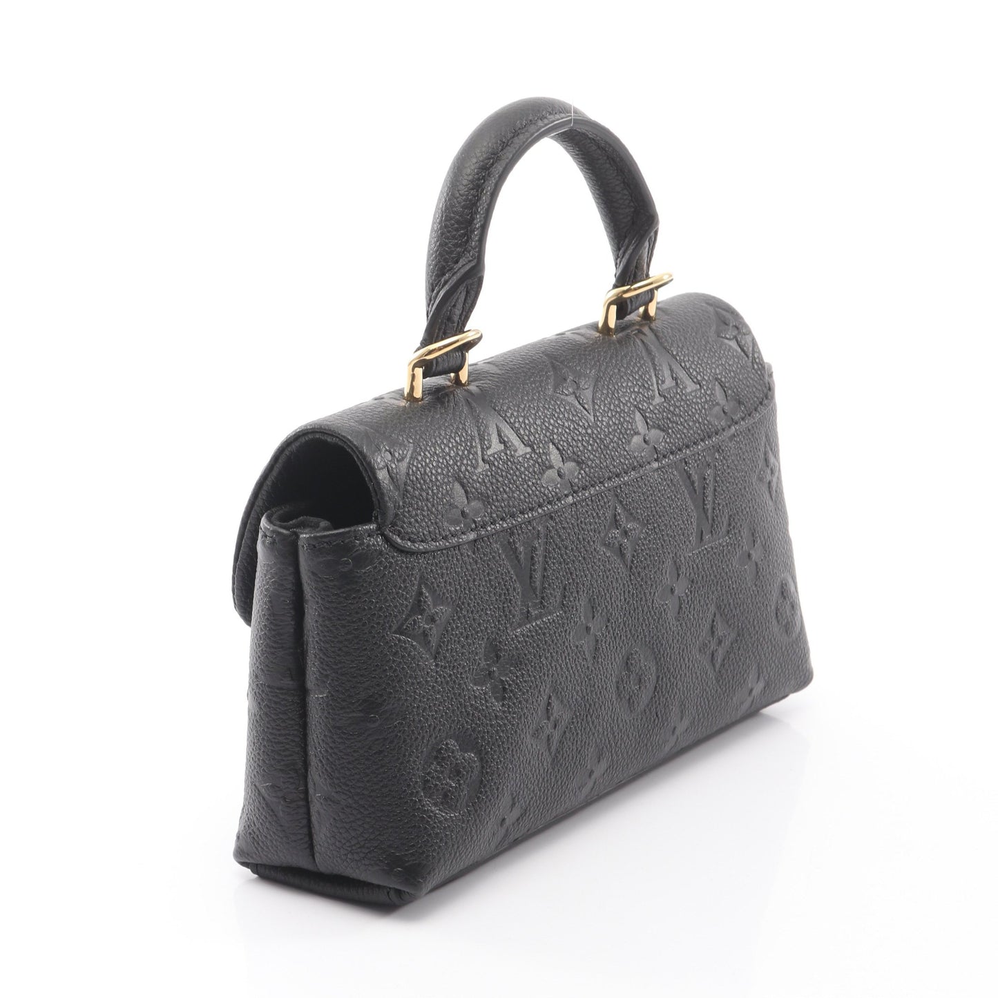 ナノ マドレーヌ モノグラムアンプラント ノワール 2WAY ハンドバッグ レザー ブラック ルイヴィトン バッグ LOUIS VUITTON