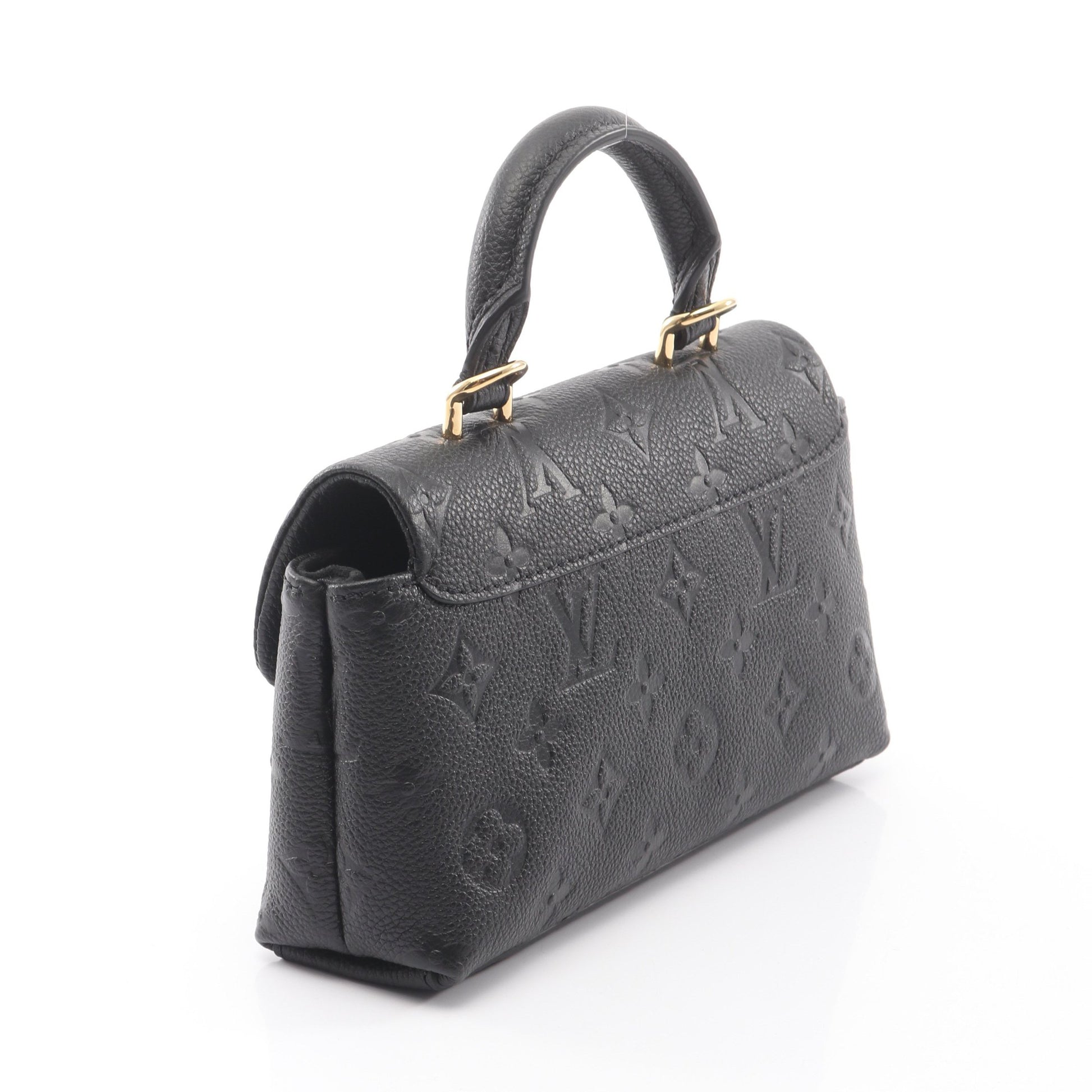 ナノ マドレーヌ モノグラムアンプラント ノワール 2WAY ハンドバッグ レザー ブラック ルイヴィトン バッグ LOUIS VUITTON