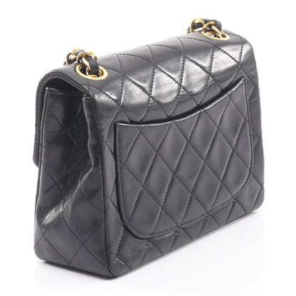 ミニマトラッセ チェーンショルダーバッグ ラムスキン ブラック ゴールド金具 シャネル バッグ CHANEL