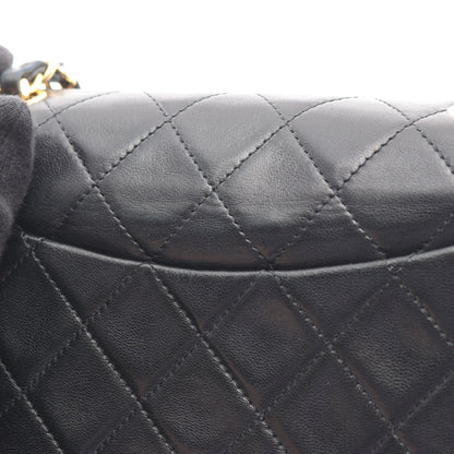 ミニマトラッセ チェーンショルダーバッグ ラムスキン ブラック ゴールド金具 シャネル バッグ CHANEL