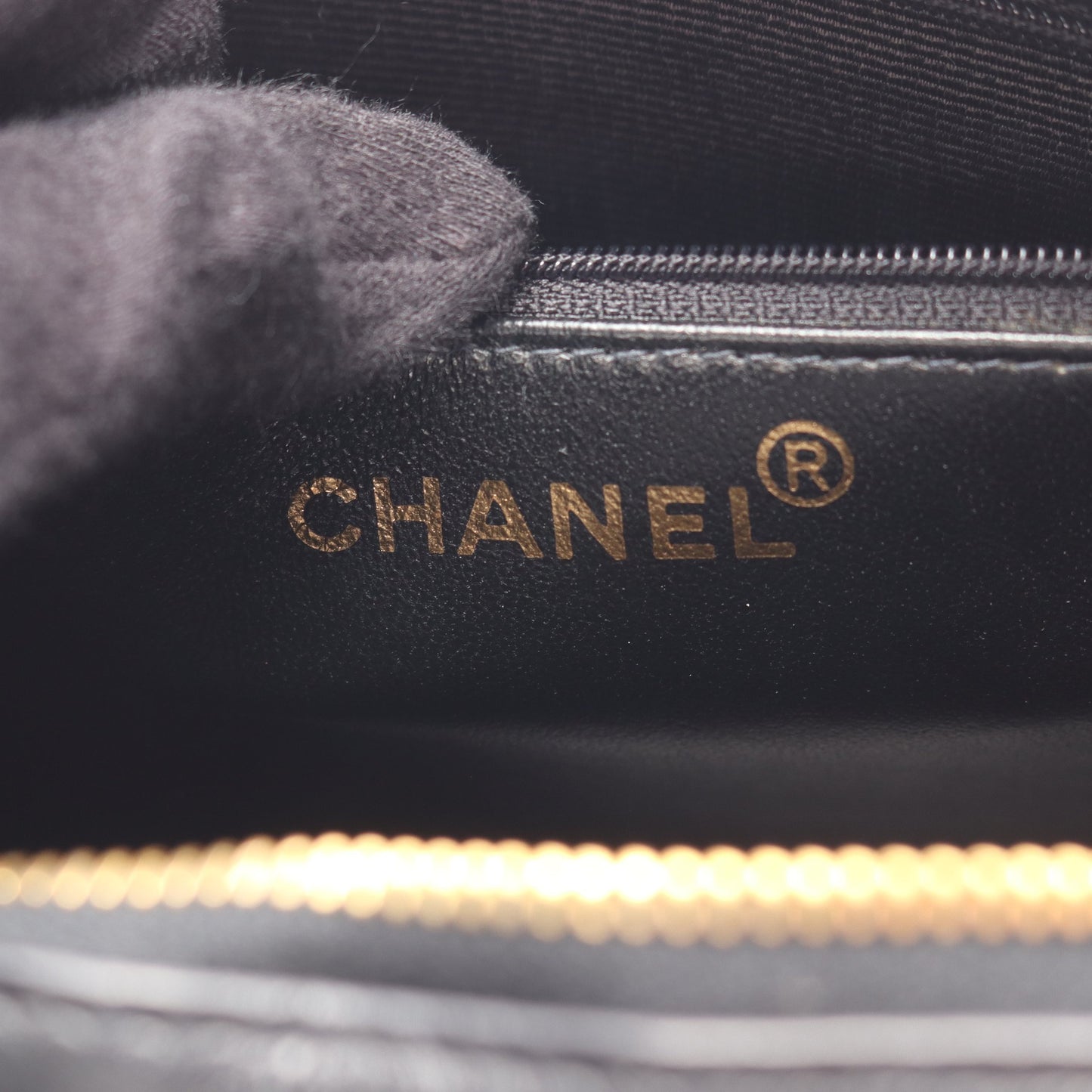 ココマーク チェーンハンドバッグ レザー ブラック ゴールド金具 シャネル バッグ CHANEL