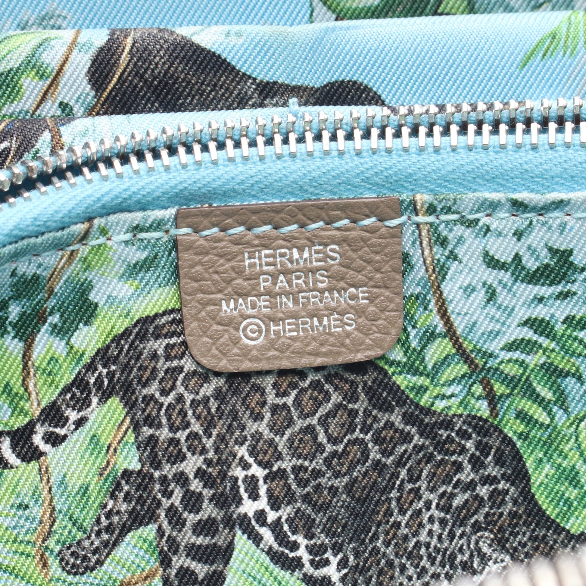 アザップロング シルクイン エトゥープ ラウンドファスナー長財布 ヴォーエプソン グレーブラウン シルバー金具 D刻印 エルメス 財布・小物 HERMES