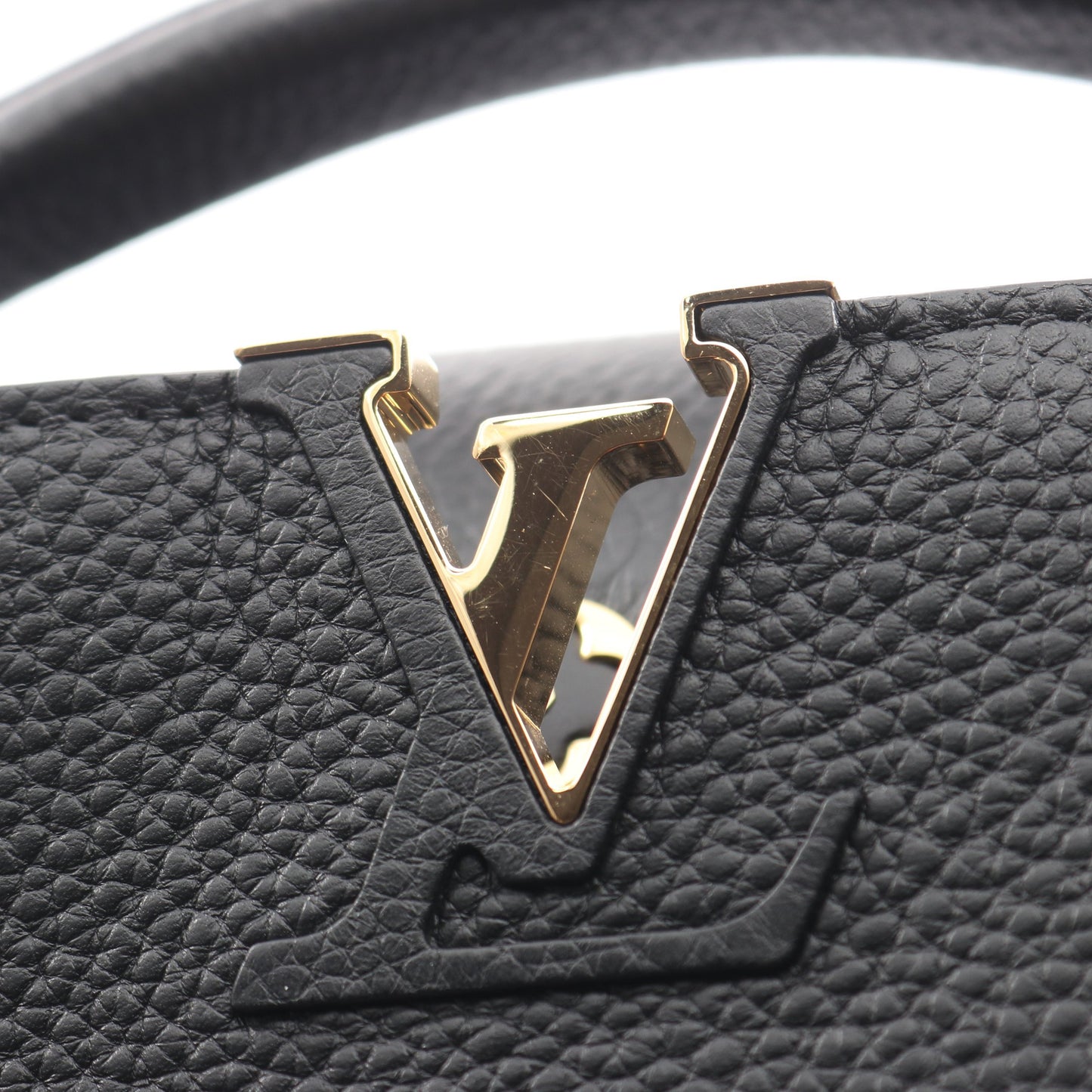 カプシーヌMINI 2WAY ハンドバッグ トリヨンレザー ブラック ルイヴィトン バッグ LOUIS VUITTON