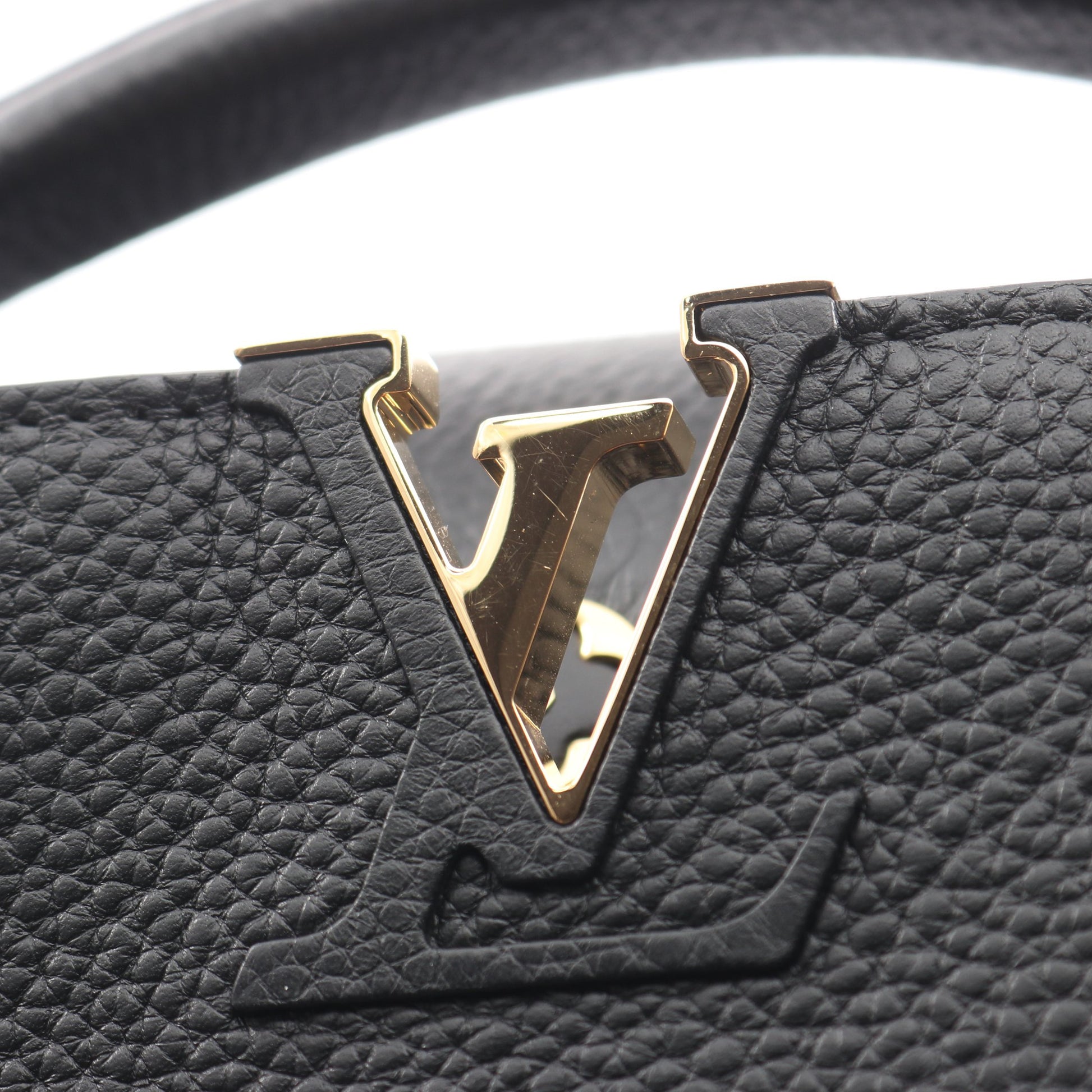 カプシーヌMINI 2WAY ハンドバッグ トリヨンレザー ブラック ルイヴィトン バッグ LOUIS VUITTON