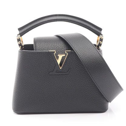 カプシーヌMINI 2WAY ハンドバッグ トリヨンレザー ブラック ルイヴィトン バッグ LOUIS VUITTON