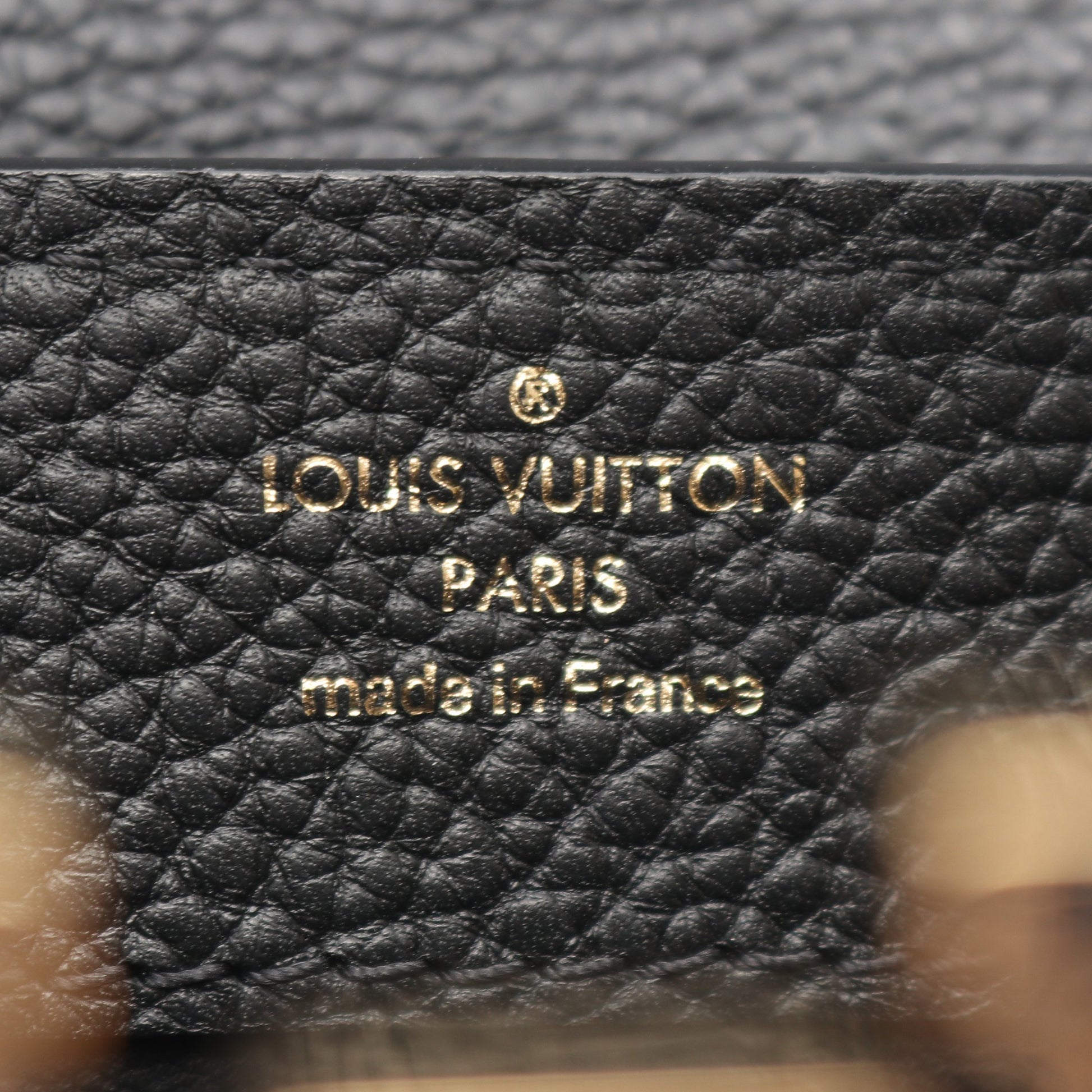 カプシーヌMINI 2WAY ハンドバッグ トリヨンレザー ブラック ルイヴィトン バッグ LOUIS VUITTON