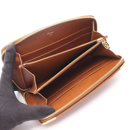 マルチェロ ラウンドファスナー長財布 レザー ブラウン カルティエ 財布・小物 Cartier