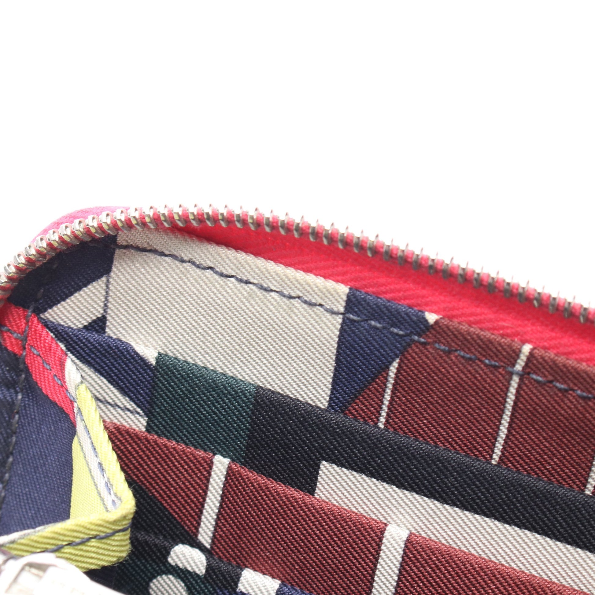 アザップロング シルクイン ローズエクストリーム ラウンドファスナー長財布 ヴォーエプソン ピンク シルバー金具 A刻印 エルメス 財布・小物 HERMES