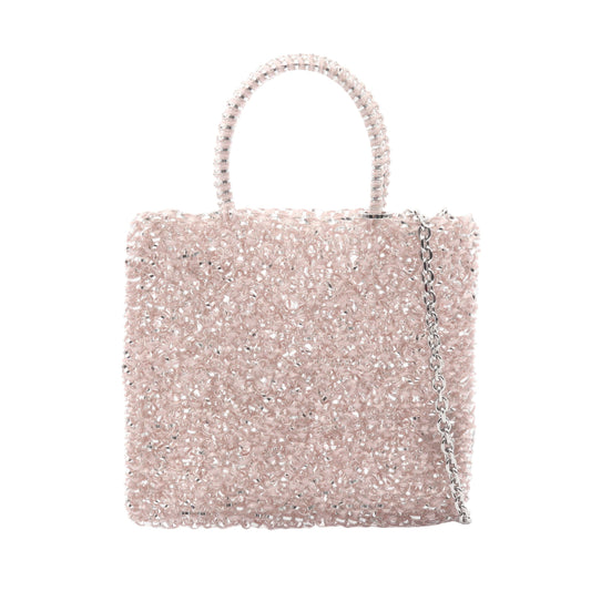 ワイヤーバッグ スタンダード ミニアトゥーラ 2WAY ハンドバッグ PVC ピンク シルバー アンテプリマ