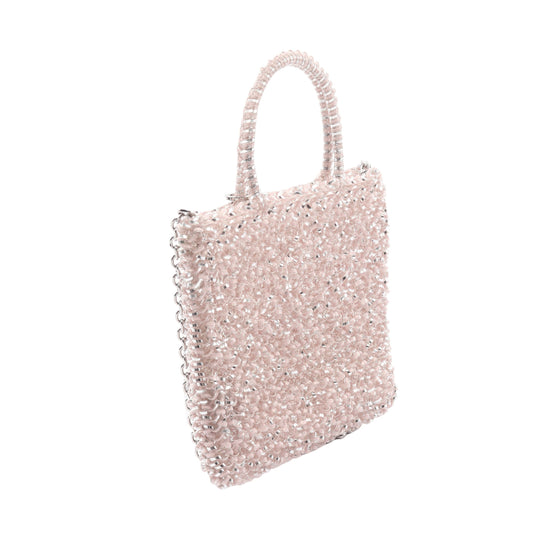 ワイヤーバッグ スタンダード ミニアトゥーラ 2WAY ハンドバッグ PVC ピンク シルバー アンテプリマ