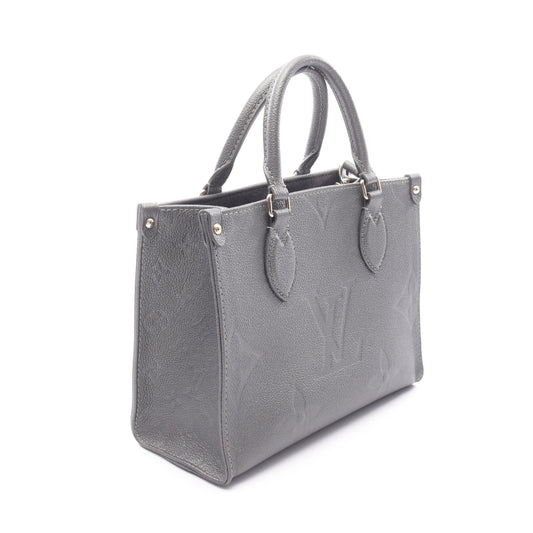 オンザゴーPM モノグラムアンプラント 2WAY ハンドバッグ レザー グレー ルイヴィトン