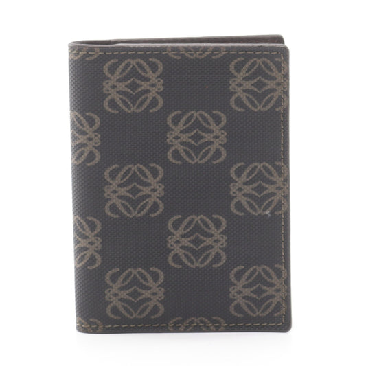 アナグラム カードケース PVC ブラック グレーブラウン ロエベ