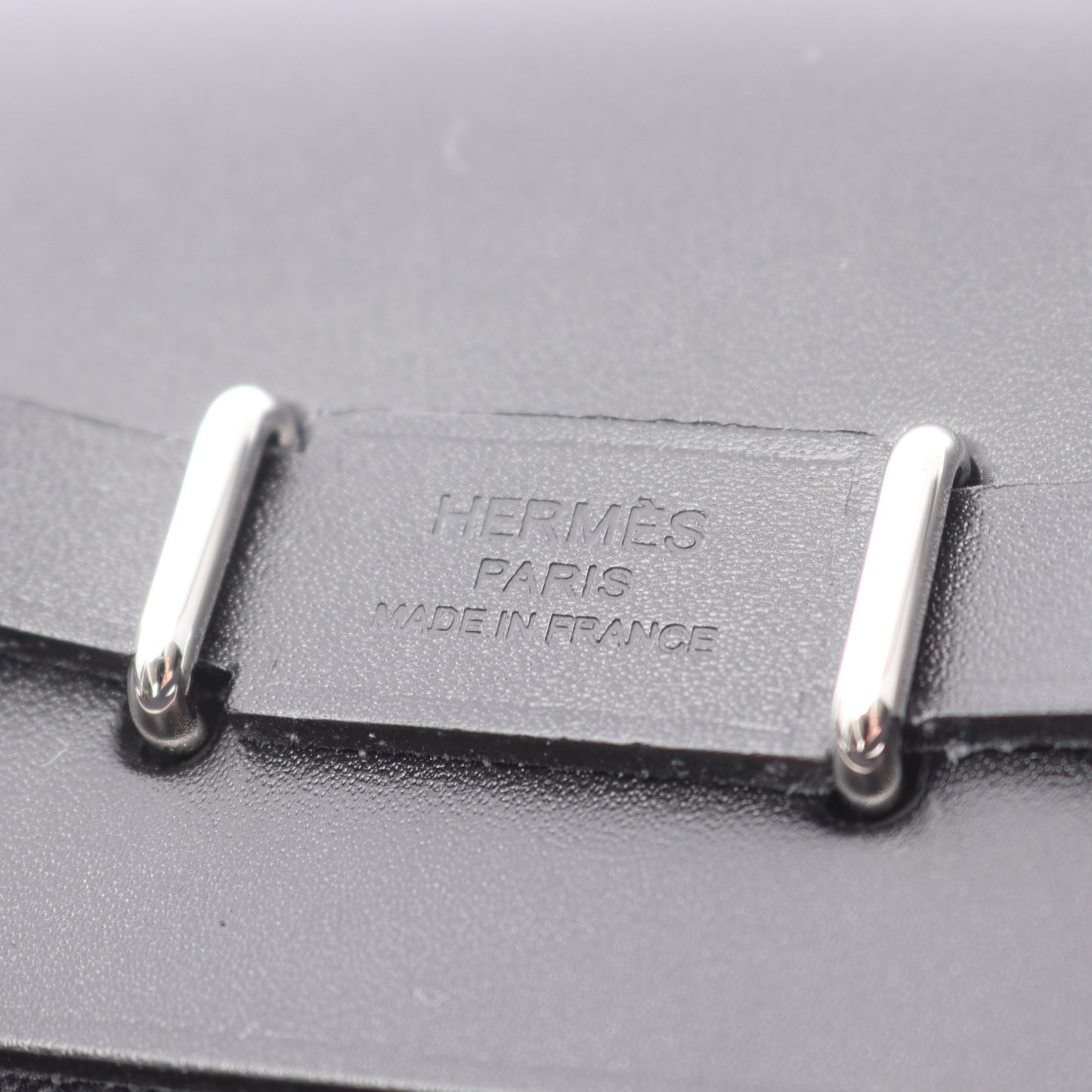 エールバッグジップ ミニ ショルダーバッグ トワルミリタリー ヴァッシュハンター ブラック シルバー金具 K刻印 エルメス バッグ HERMES