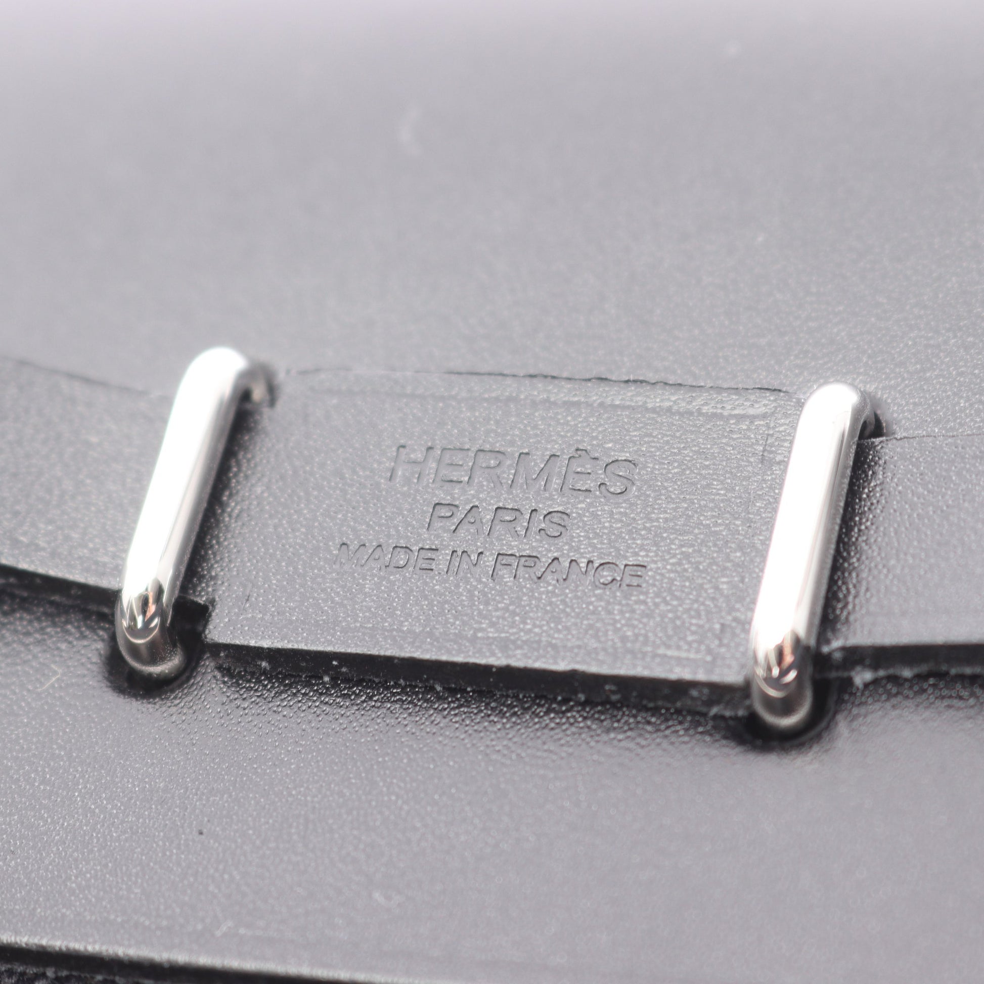 エールバッグジップ ミニ ショルダーバッグ トワルミリタリー ヴァッシュハンター ブラック シルバー金具 K刻印 エルメス バッグ HERMES