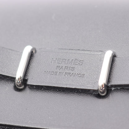 エールバッグジップ ミニ ショルダーバッグ トワルミリタリー ヴァッシュハンター ブラック シルバー金具 K刻印 エルメス バッグ HERMES