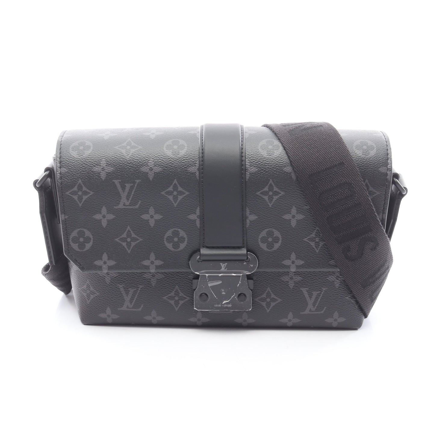 Sケープ メッセンジャー モノグラムエクリプス ショルダーバッグ PVC レザー ブラック ルイヴィトン バッグ LOUIS VUITTON