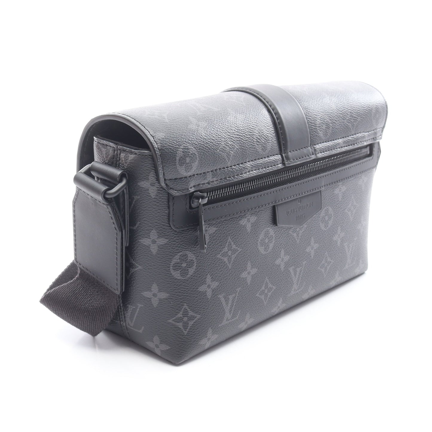 Sケープ メッセンジャー モノグラムエクリプス ショルダーバッグ PVC レザー ブラック ルイヴィトン バッグ LOUIS VUITTON
