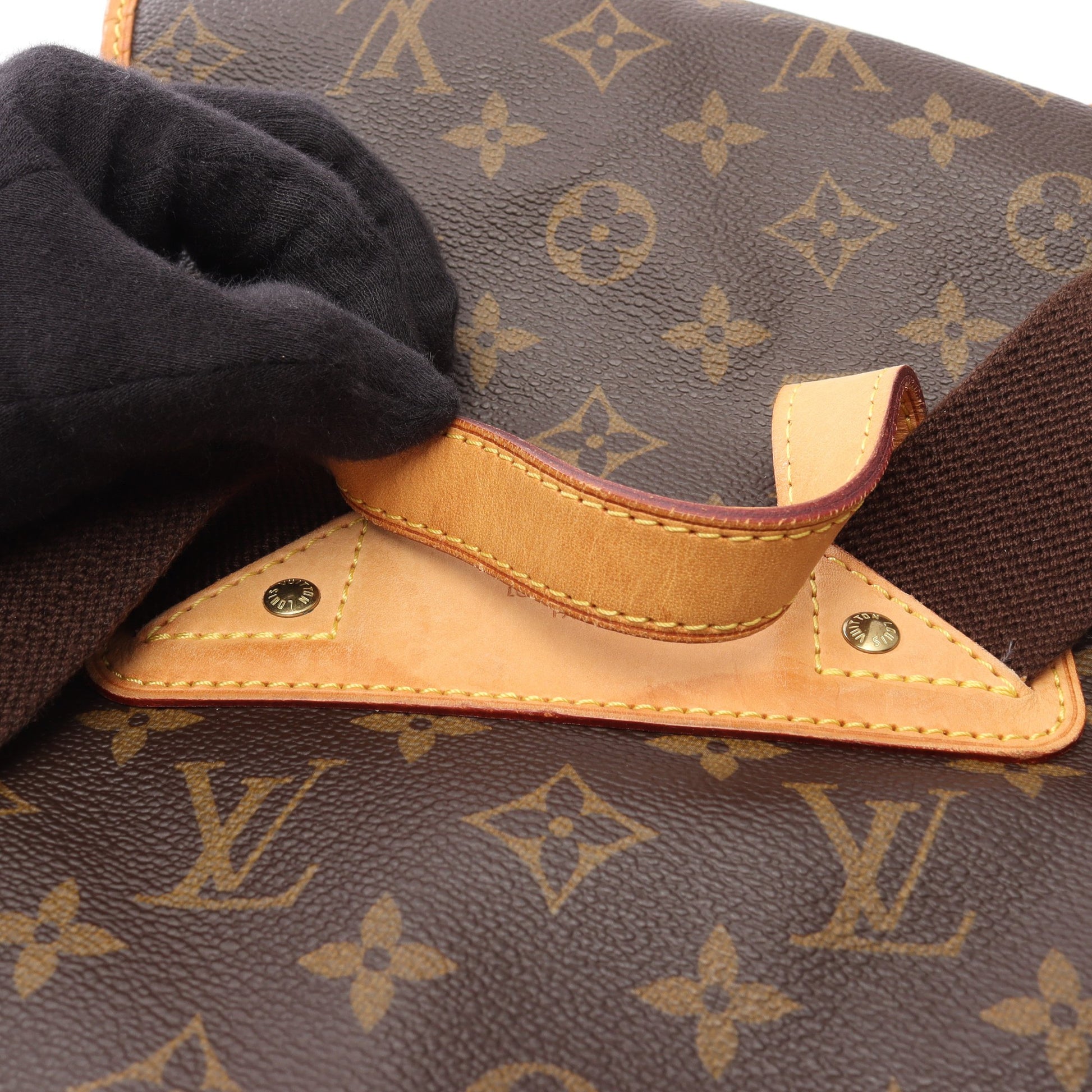 サックアド ボスフォール モノグラム バックパック リュックサック PVC レザー ブラウン ルイヴィトン バッグ LOUIS VUITTON