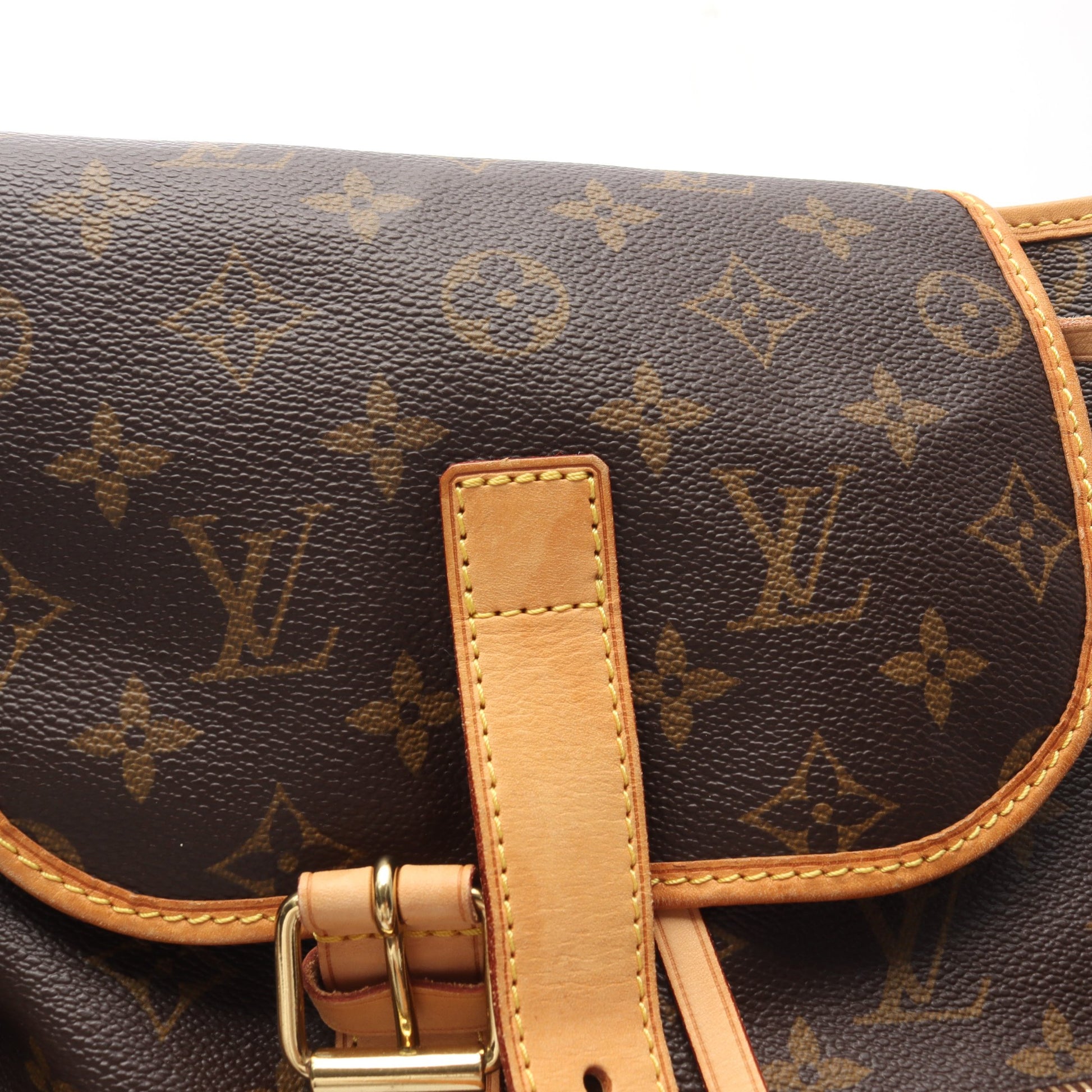 サックアド ボスフォール モノグラム バックパック リュックサック PVC レザー ブラウン ルイヴィトン バッグ LOUIS VUITTON