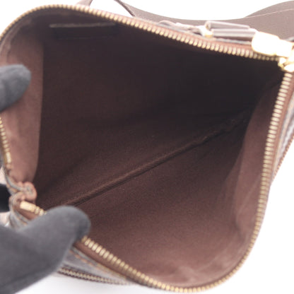 ポシェット ボスフォール ダミエエベヌ ショルダーバッグ PVC レザー ブラウン ルイヴィトン バッグ LOUIS VUITTON