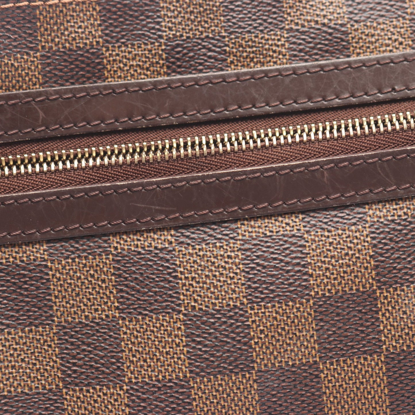 ポシェット ボスフォール ダミエエベヌ ショルダーバッグ PVC レザー ブラウン ルイヴィトン バッグ LOUIS VUITTON