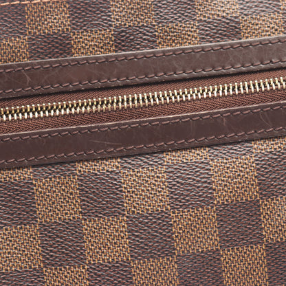 ポシェット ボスフォール ダミエエベヌ ショルダーバッグ PVC レザー ブラウン ルイヴィトン バッグ LOUIS VUITTON