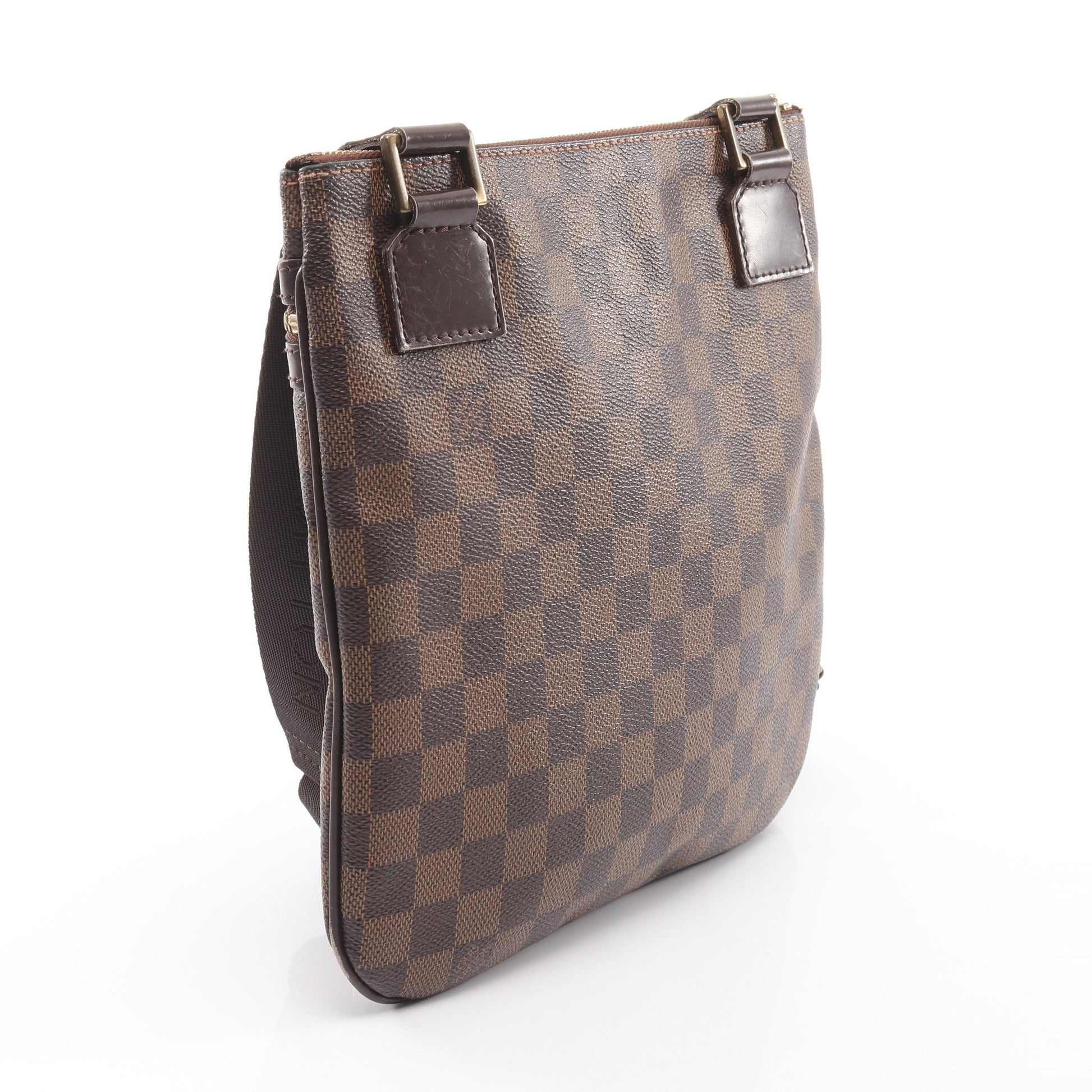 ポシェット ボスフォール ダミエエベヌ ショルダーバッグ PVC レザー ブラウン ルイヴィトン バッグ LOUIS VUITTON